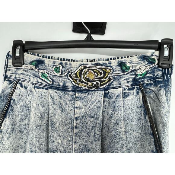 Vintage‎ Hand Painted Acid Wash 80’s 90’s High Waist Baggy Funky Unique - Picture 6 of 10